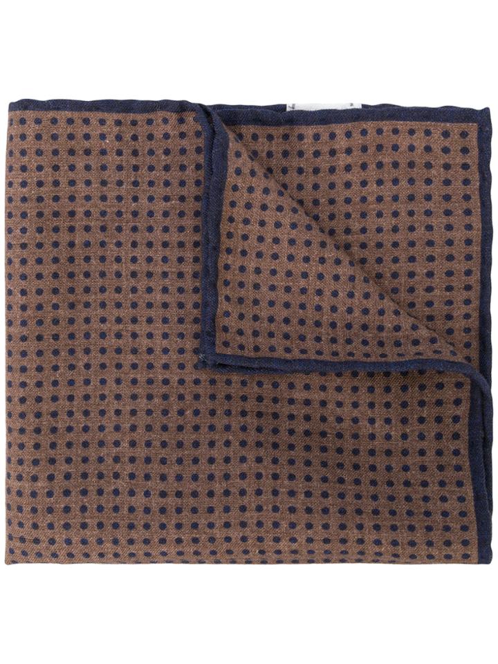 Eleventy Spotted Scarf - Blue
