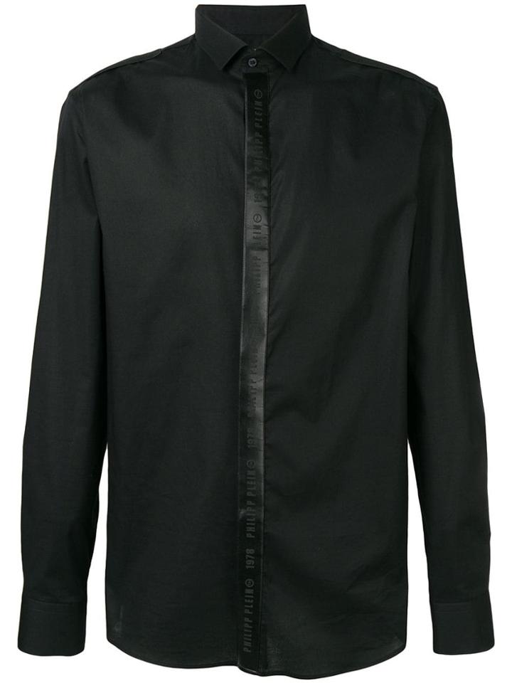 Philipp Plein Logo Placket Shirt - Black