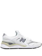 New Balance White X90 Leather Low-top Sneakers