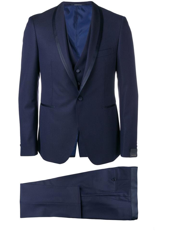 Tagliatore Tuxedo Blazer - Blue