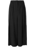 Mcq Alexander Mcqueen Japanese-style Pleated Trousers - Black