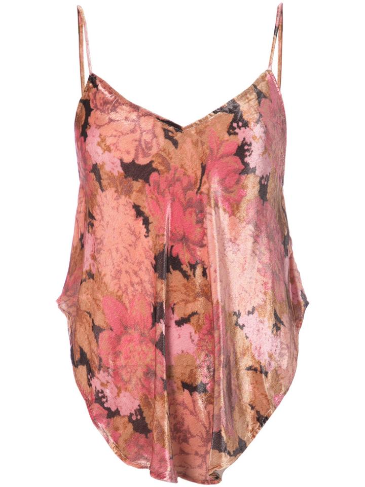 Mes Demoiselles Floral Print Top - Pink & Purple