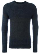 Roberto Collina Round Neck Jumper, Men's, Size: 52, Blue, Polyamide/spandex/elastane/alpaca/merino