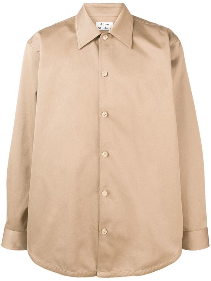 Acne Studios Minimal Military Shirt - Neutrals