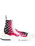 Grey Mer Netted Sock Sneakers - Black