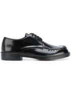 Marni Stitch Detail Derby Shoes - Black