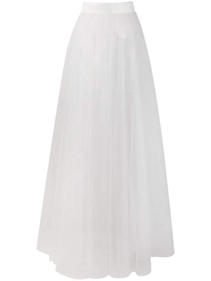 Loulou Tulle Maxi Skirt - White