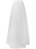 Loulou Tulle Maxi Skirt - White