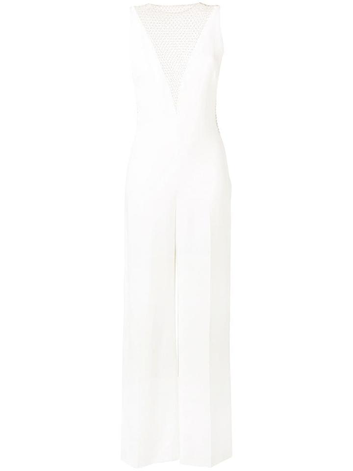 Stella Mccartney Embellished Insert Jumpsuit - White