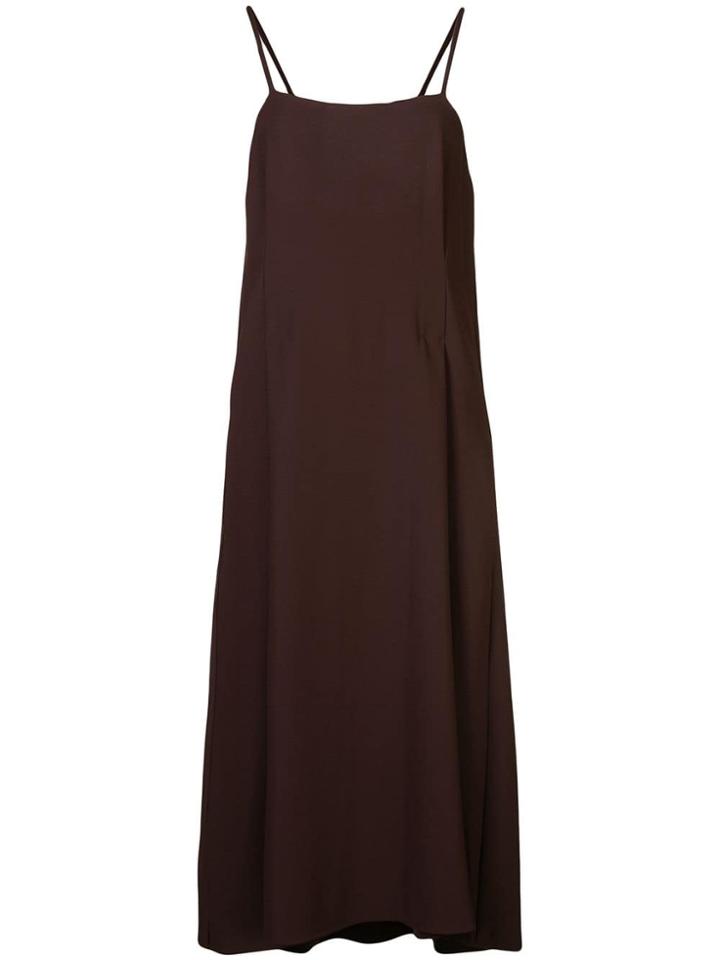 Vince Spaghetti Strap Dress - Brown