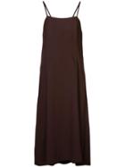 Vince Spaghetti Strap Dress - Brown