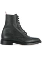 Thom Browne Combat Lace-up Boots - Black