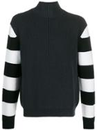 Paul Smith Contrast Stripe Sleeves Sweater - Blue