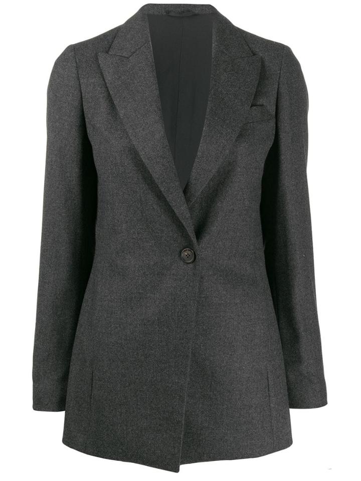 Brunello Cucinelli Fitted Blazer - Grey