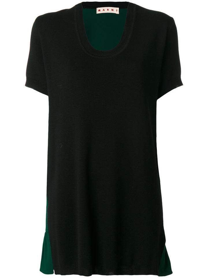 Marni Drop Waist Knitted Dress - Black