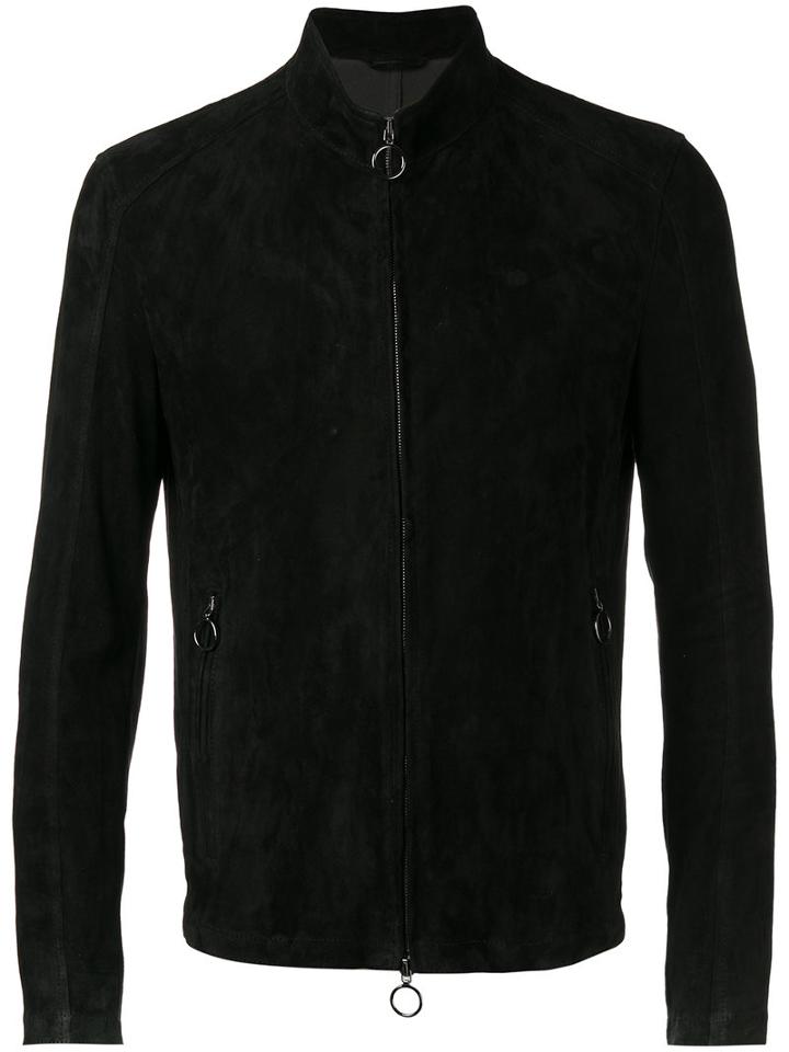 Drome Zipped Jacket, Men's, Size: Medium, Black, Sheep Skin/shearling/viscose/polyester