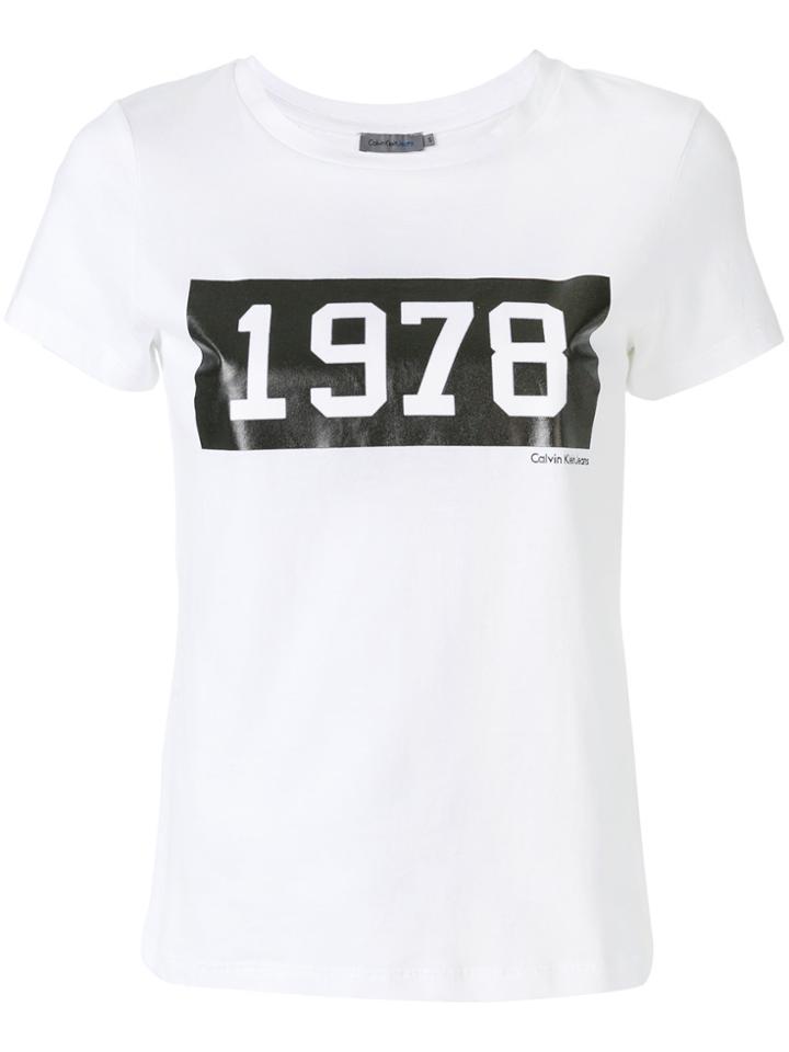 Calvin Klein Jeans 1978 Print T-shirt - White