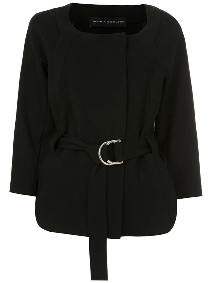 Gloria Coelho Belted Top - Black