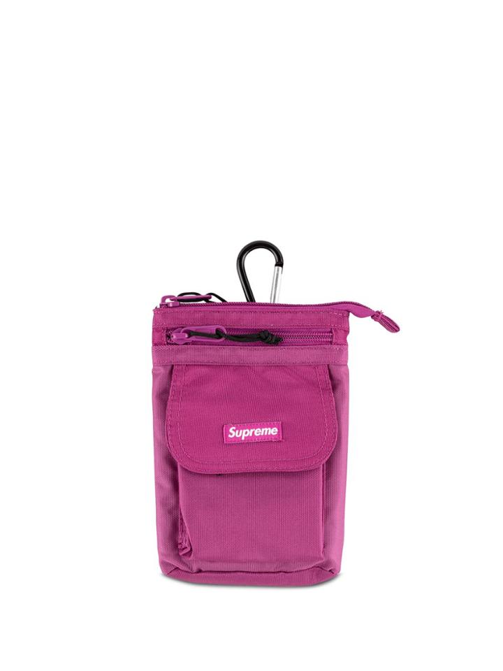 Supreme Logo Print Shoulder Bag - Pink