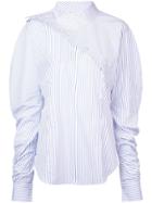 Silvia Tcherassi Striped Deconstructed Shirt - White