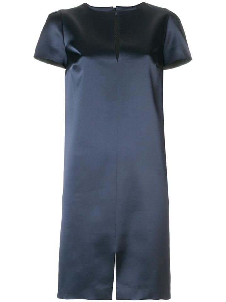 Gianluca Capannolo Glossy Shift Dress - Blue