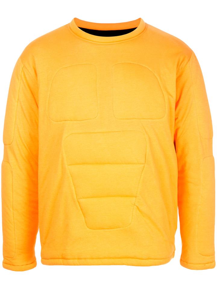 Walter Van Beirendonck Vintage Padded Muscle Sweater - Yellow & Orange