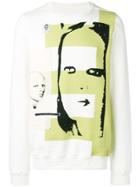 Rick Owens Drkshdw Patch Printed Sweatshirt - White