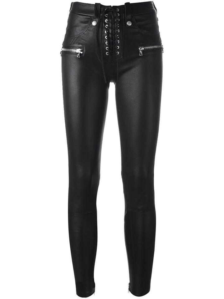 Unravel Lace-up Skinny Trousers