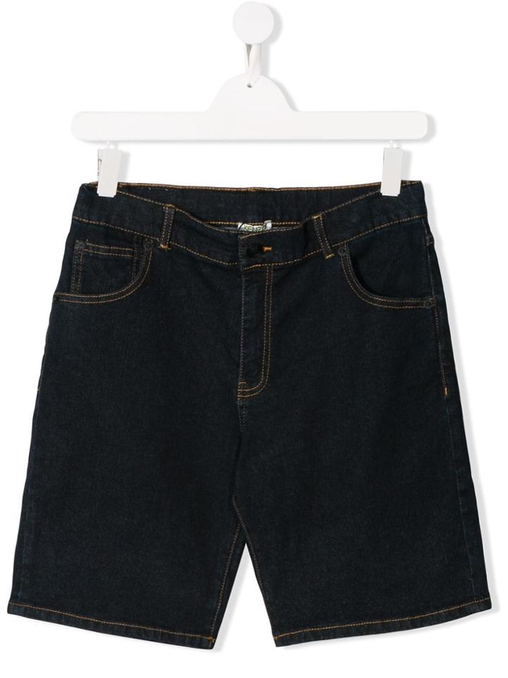 Kenzo Kids Teen Denim Shorts - Blue