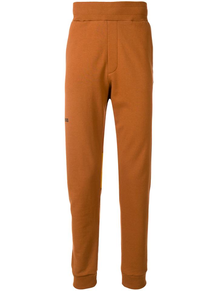 Champion Elasticated Hem Track Pants - Brown