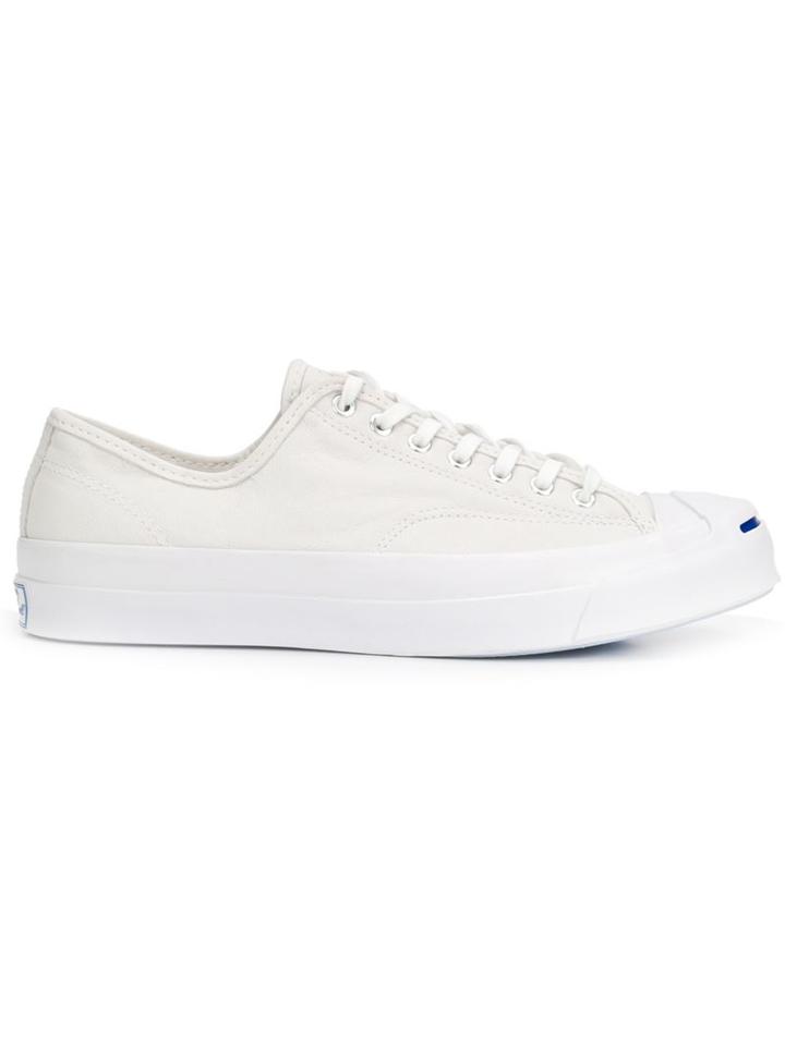 Converse Low Top Sneakers, Men's, Size: 10.5, White, Leather/rubber