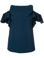 Chiara Boni La Petite Robe Tatina Off Shoulder Blouse - Blue