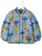 Mini Rodini 'puffa Totem' Puffer Jacket, Boy's, Size: 9 Yrs, Blue
