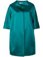Gianluca Capannolo Structured Concealed Coat - Blue