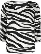 Liu Jo Zebra Print Blouse - Black
