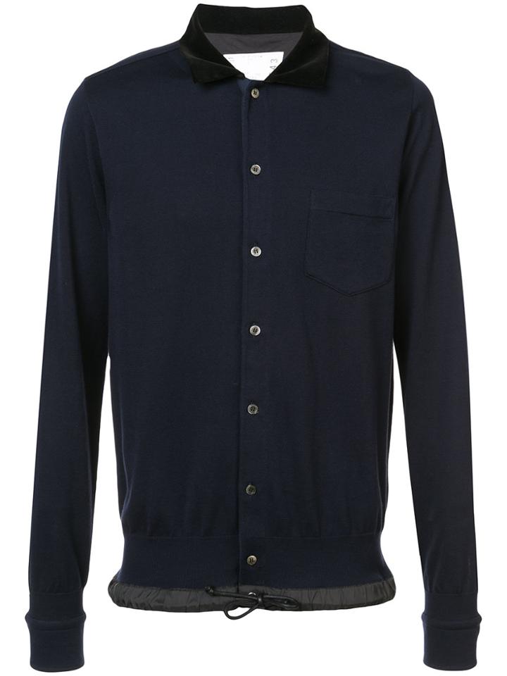 Sacai Front Button Pullover - Blue