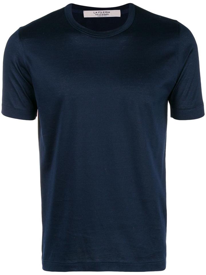 La Fileria For D'aniello Plain Regular T-shirt - Blue