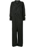 Gustavo Lins Buttoned Collar Jumpsuit - Black