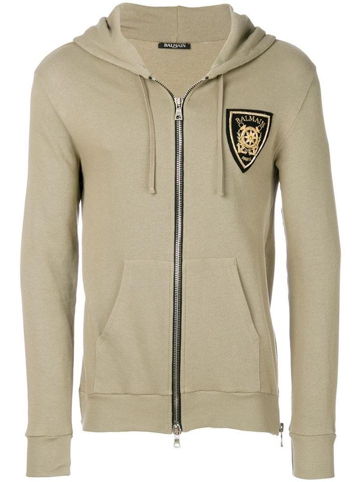 Balmain Shield Zipped Jacket - Neutrals