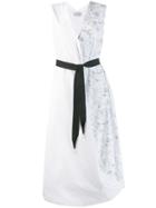 Balossa White Shirt Patchwork Dress