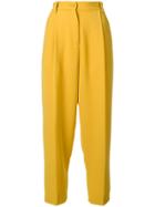 P.a.r.o.s.h. High-waist Cropped Trousers - Yellow