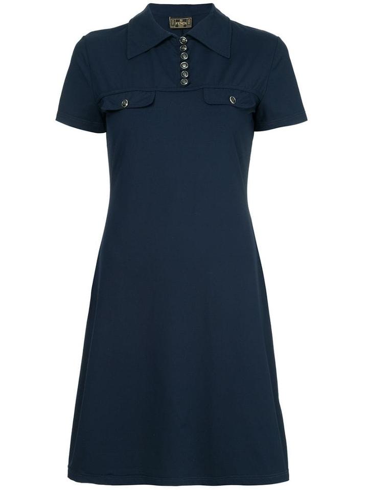 Fendi Pre-owned Polo Shirt One Piece - Blue