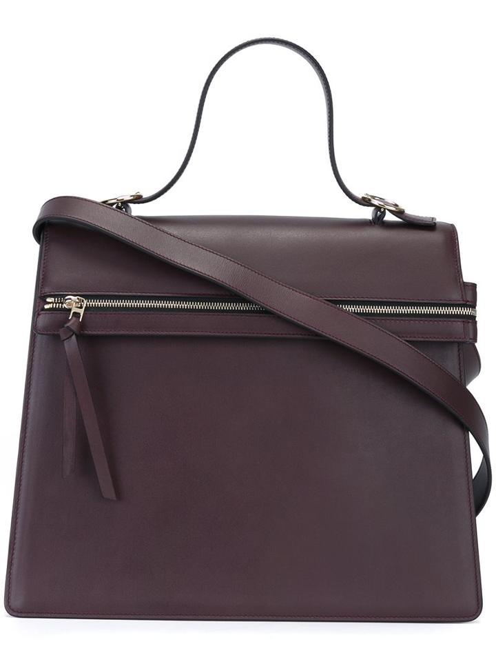 Victoria Beckham Flap Shoulder Bag, Women's, Pink/purple