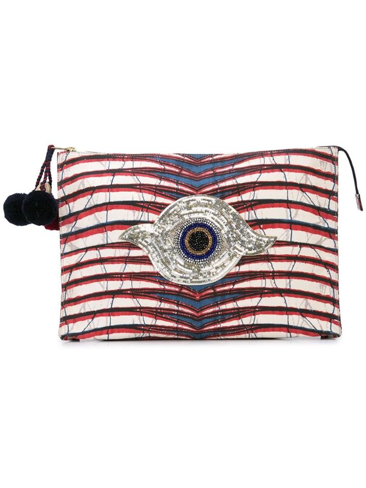 Figue Tala Printed Clutch - Neutrals