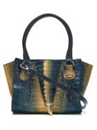 Mara Mac Croco Effect Shoulder Bag - Blue