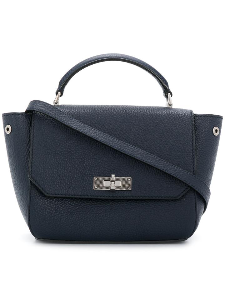 Bally Foldover Top Tote Bag - Blue