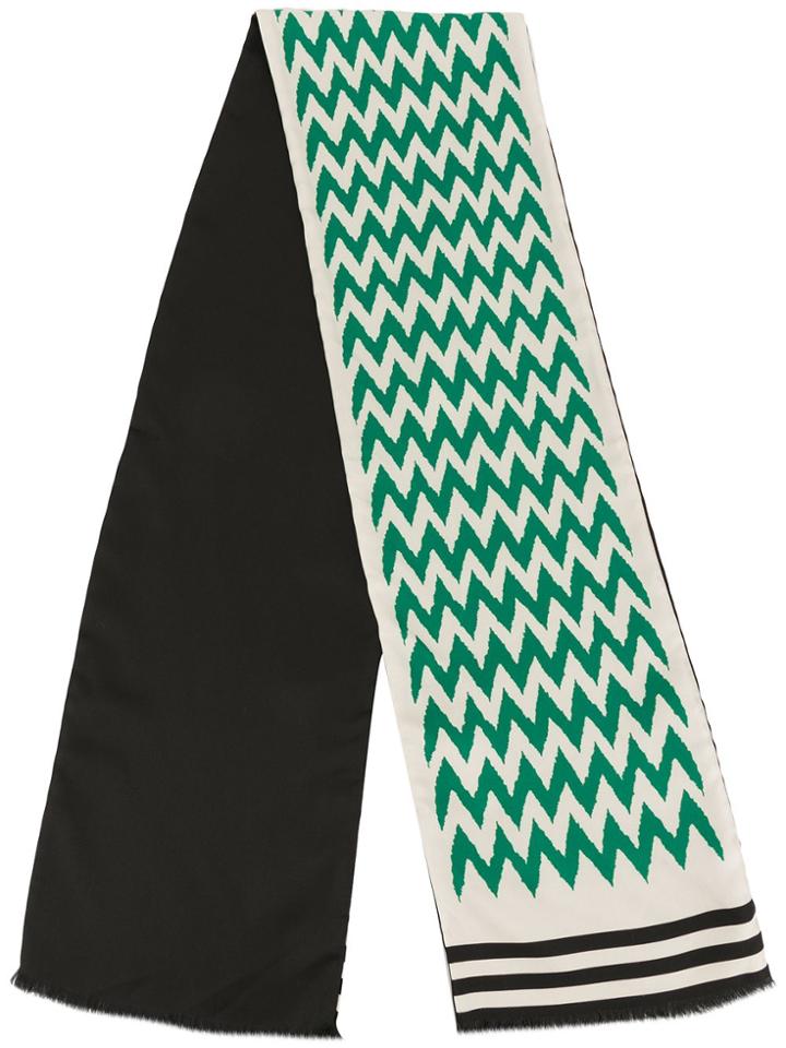 Haider Ackermann Zigzag Print Scarf - White