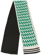 Haider Ackermann Zigzag Print Scarf - White
