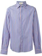 Romeo Gigli Vintage Striped Shirt, Men's, Size: 52, Blue