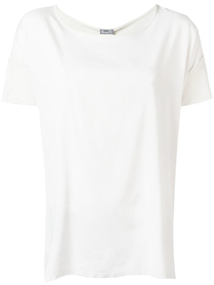 Kristensen Du Nord Loose Fit T-shirt, Women's, Size: 2, Nude/neutrals, Silk/spandex/elastane/cotton